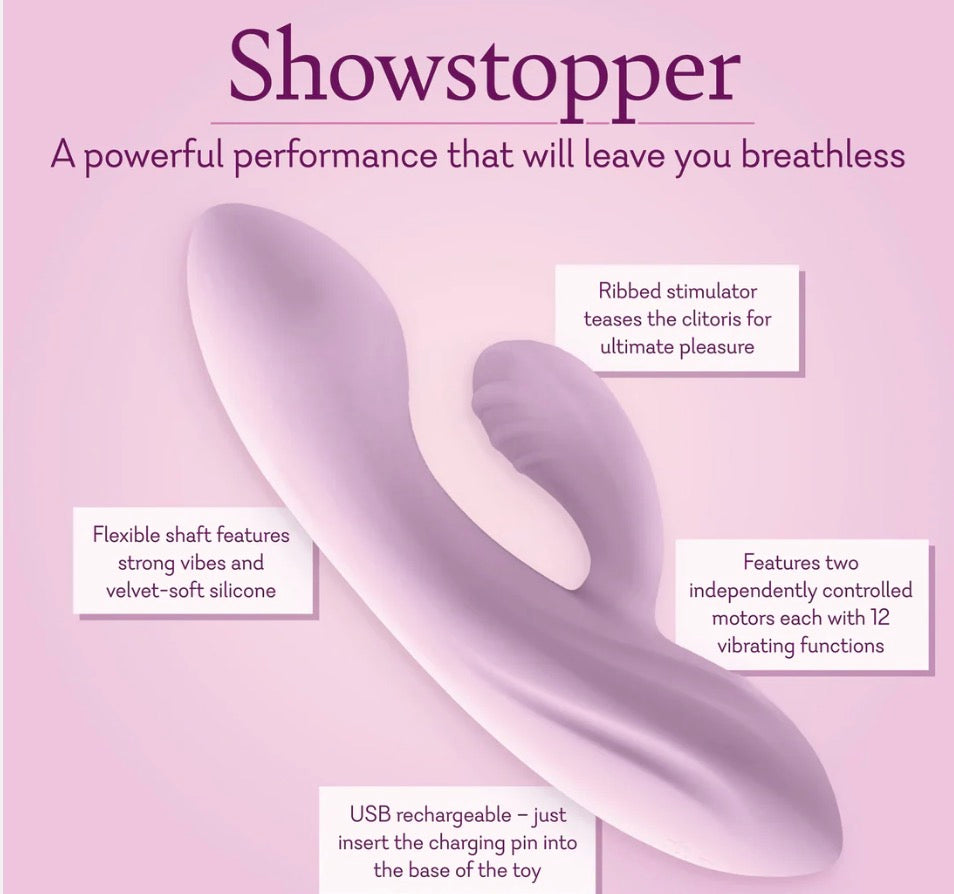Showstopper
Textured Dual Action Vibrator